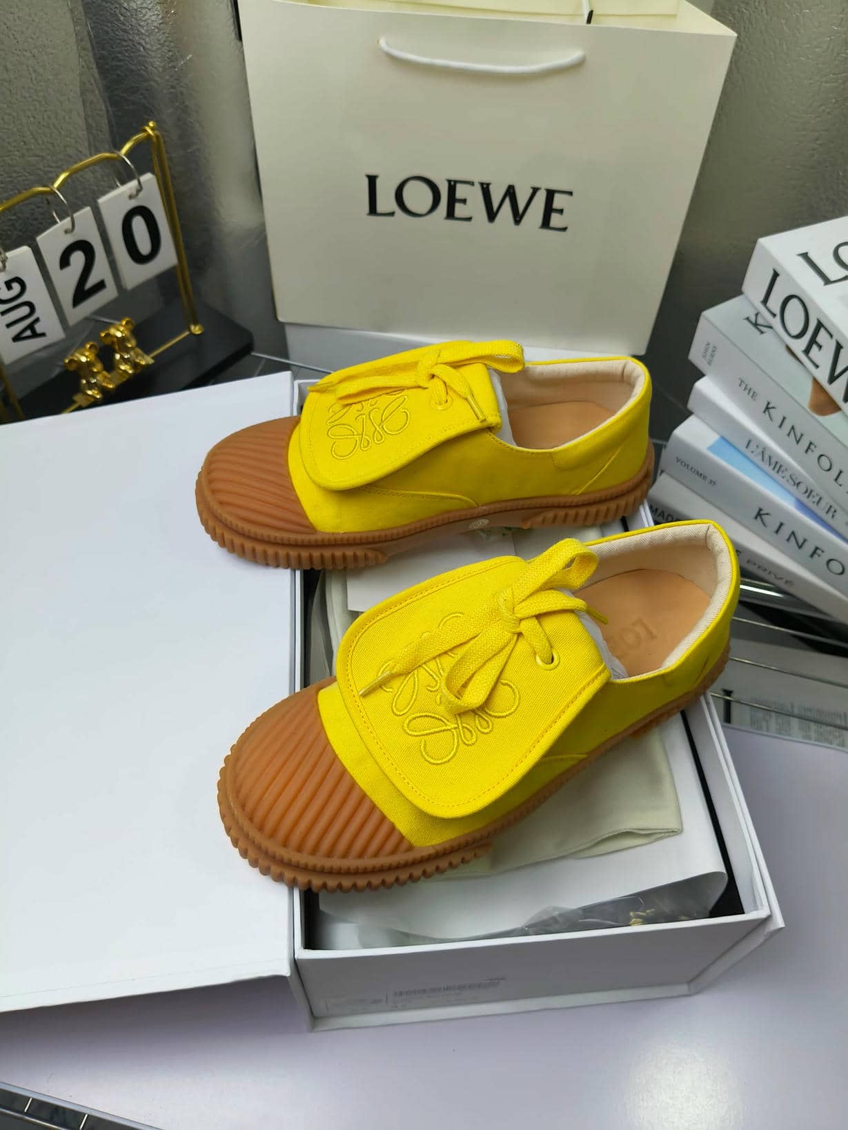 LOEWE canvas sneakers-7